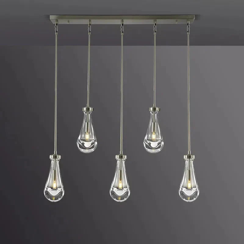 Raindrop Linear Chandelier 5-Light 36''