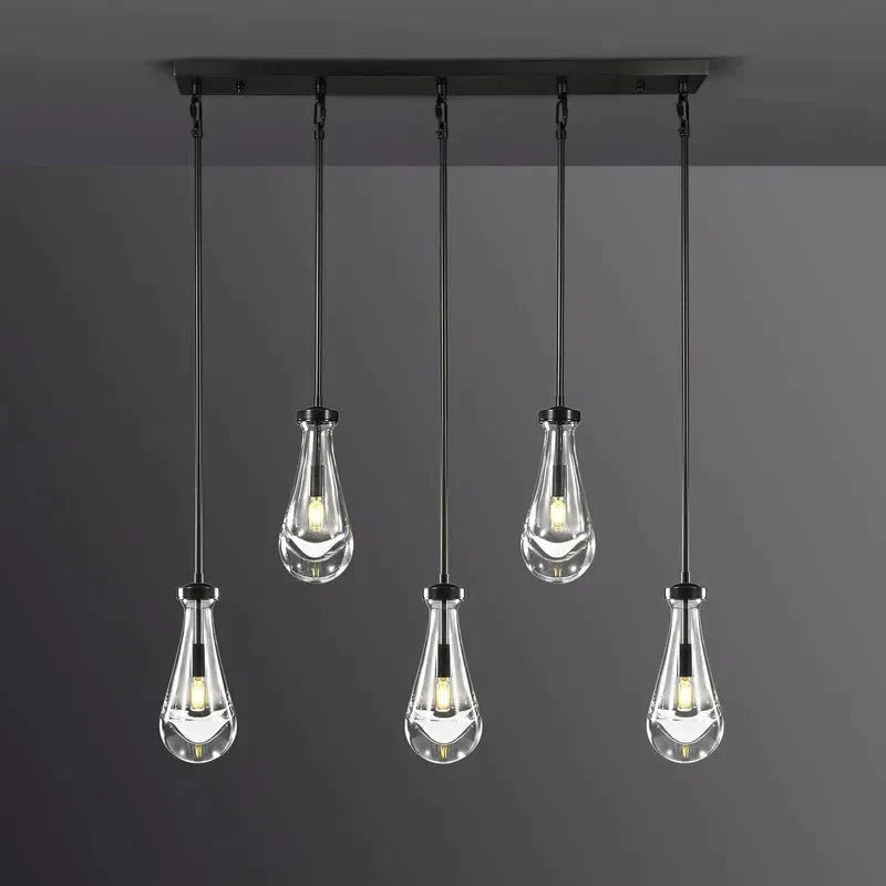Raindrop Linear Chandelier 5-Light 36''