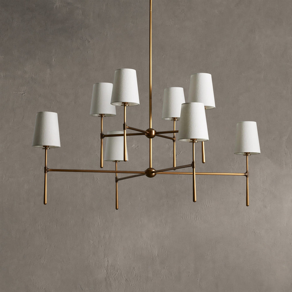 Rhovane 2-Tier Round Chandelier 48"