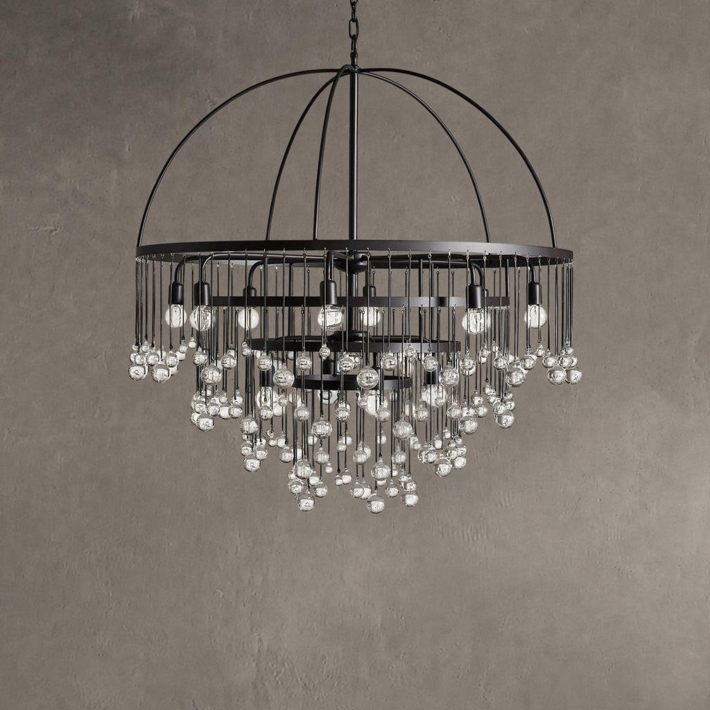 Aurelle Crystal Ball Round Chandelier 5 Light / 8 Light