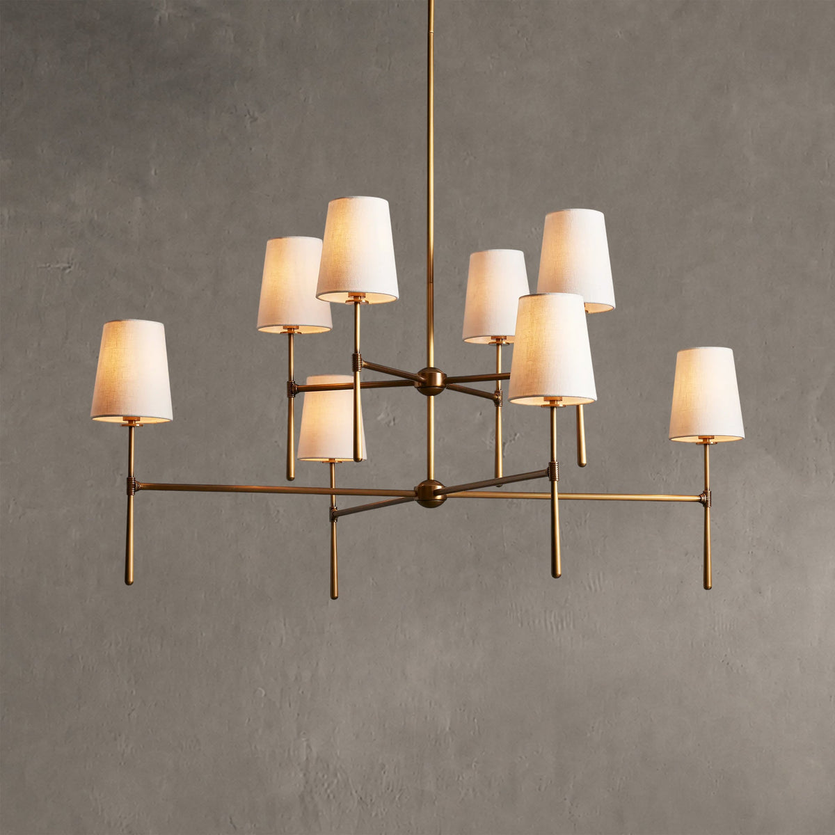 Rhovane 2-Tier Round Chandelier 48"