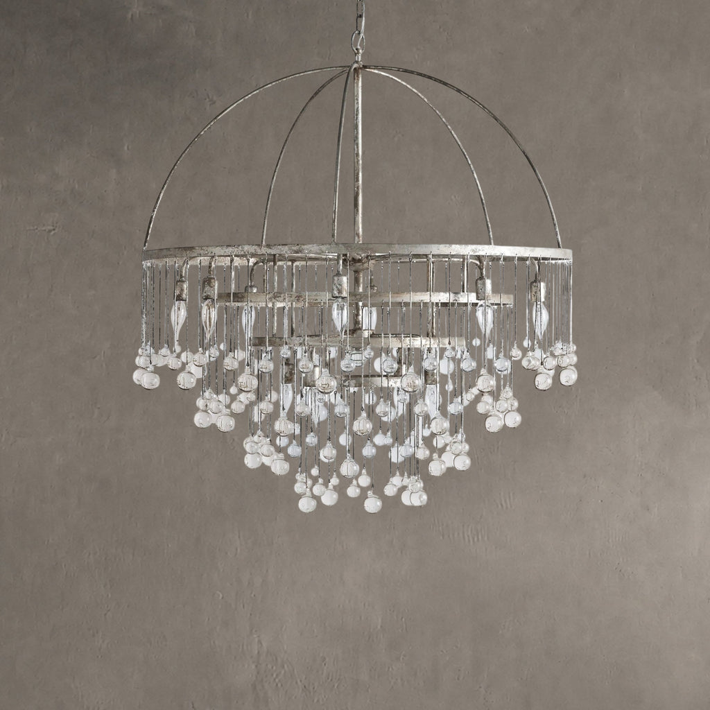 Aurelle Crystal Ball Round Chandelier 5 Light / 8 Light