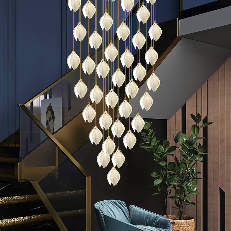 Postmodern Ceramic Branch Chandelier