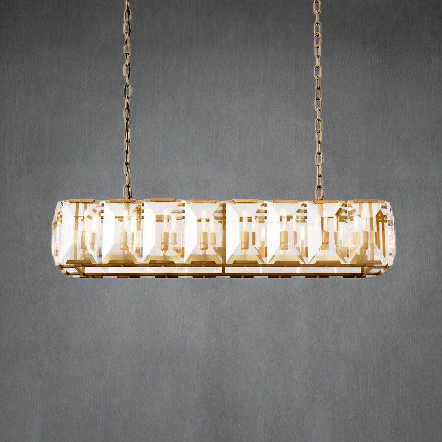 Harlew Crystal Rectangular Chandelier42''54''62''74"
