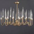 Modern Luxury Brass Glass  chandelier