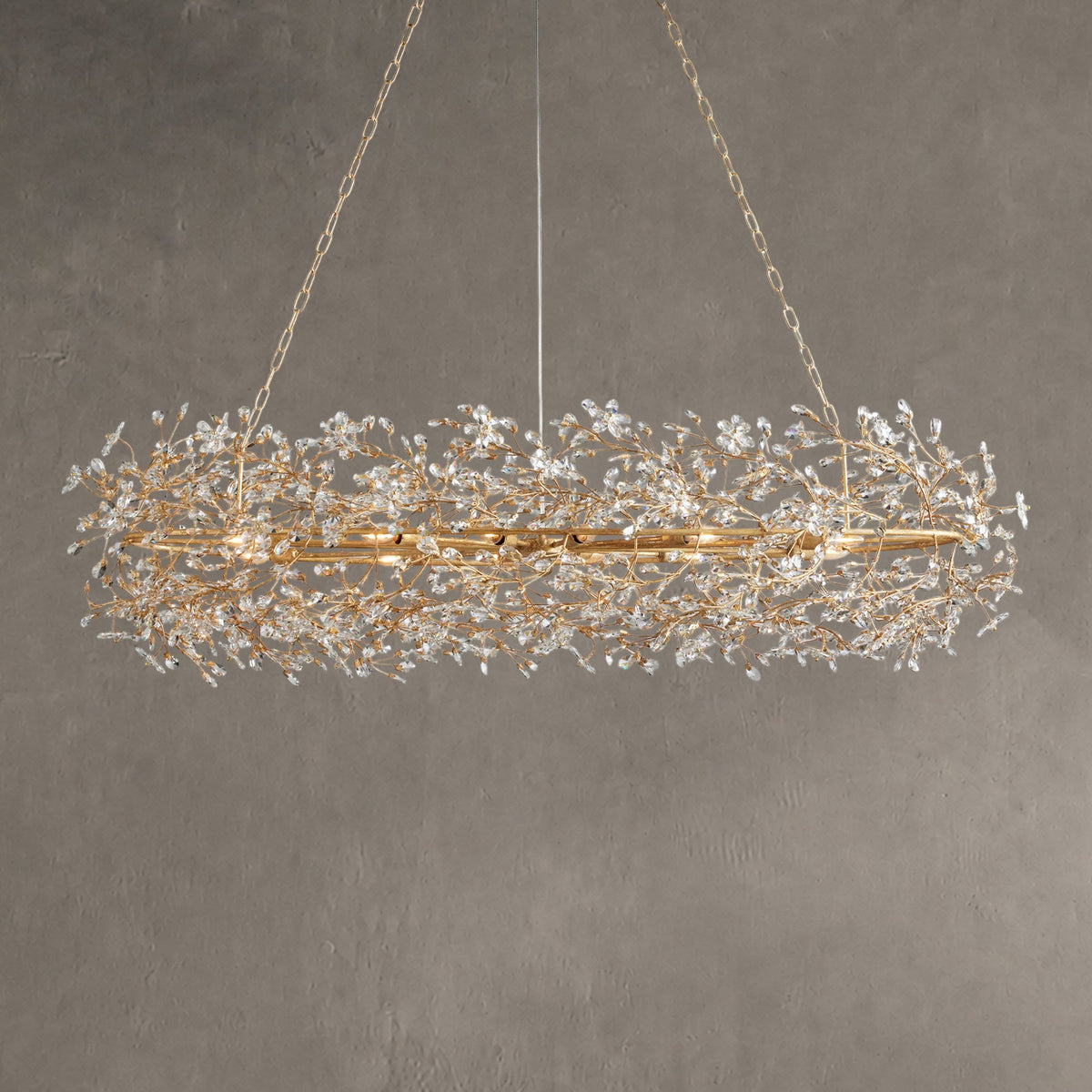 Roselle Oval Chandelier 62''74''