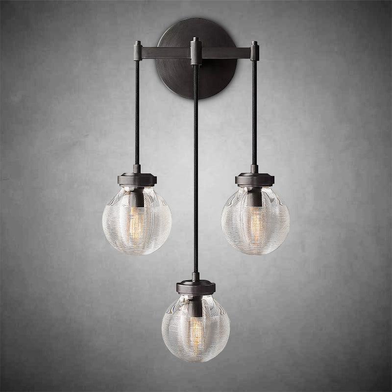 Pearls Glass 3-Head Wall Sonce