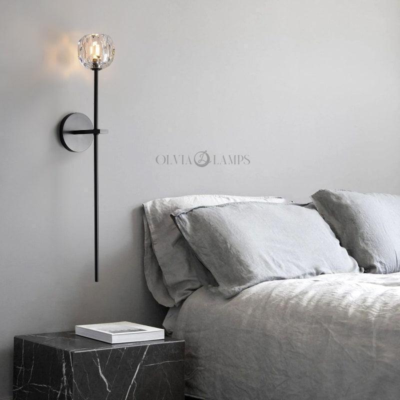 Bille De Crystal Grand Wall Sconce 28"H