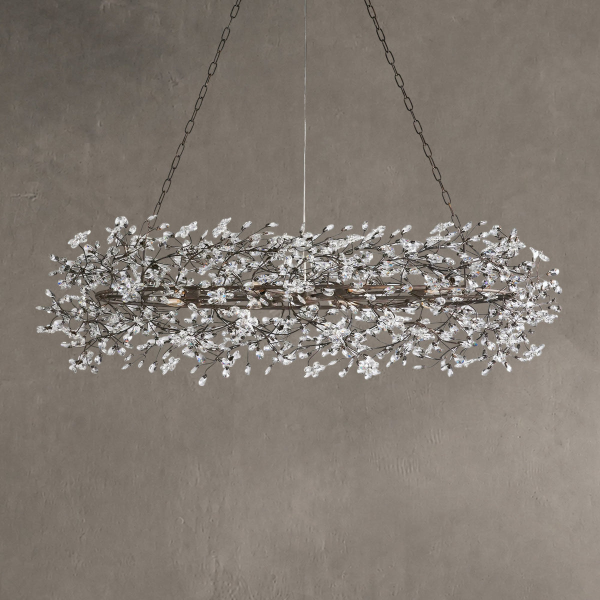 Roselle Oval Chandelier 62''74''