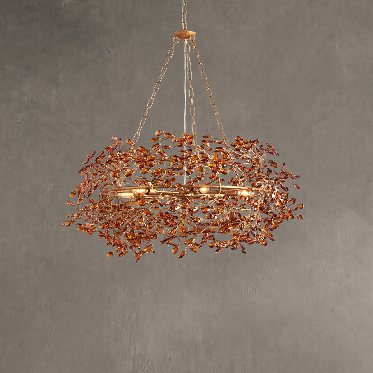 Roselle Crown Chandelier 39" 48" 60"