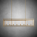 Baker Glass Lantern Rectangular Chandelier 54"72''