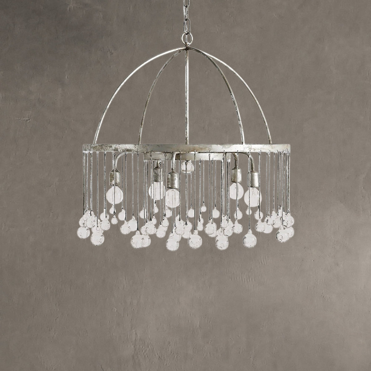 Aurelle Crystal Ball Round Chandelier 5 Light / 8 Light