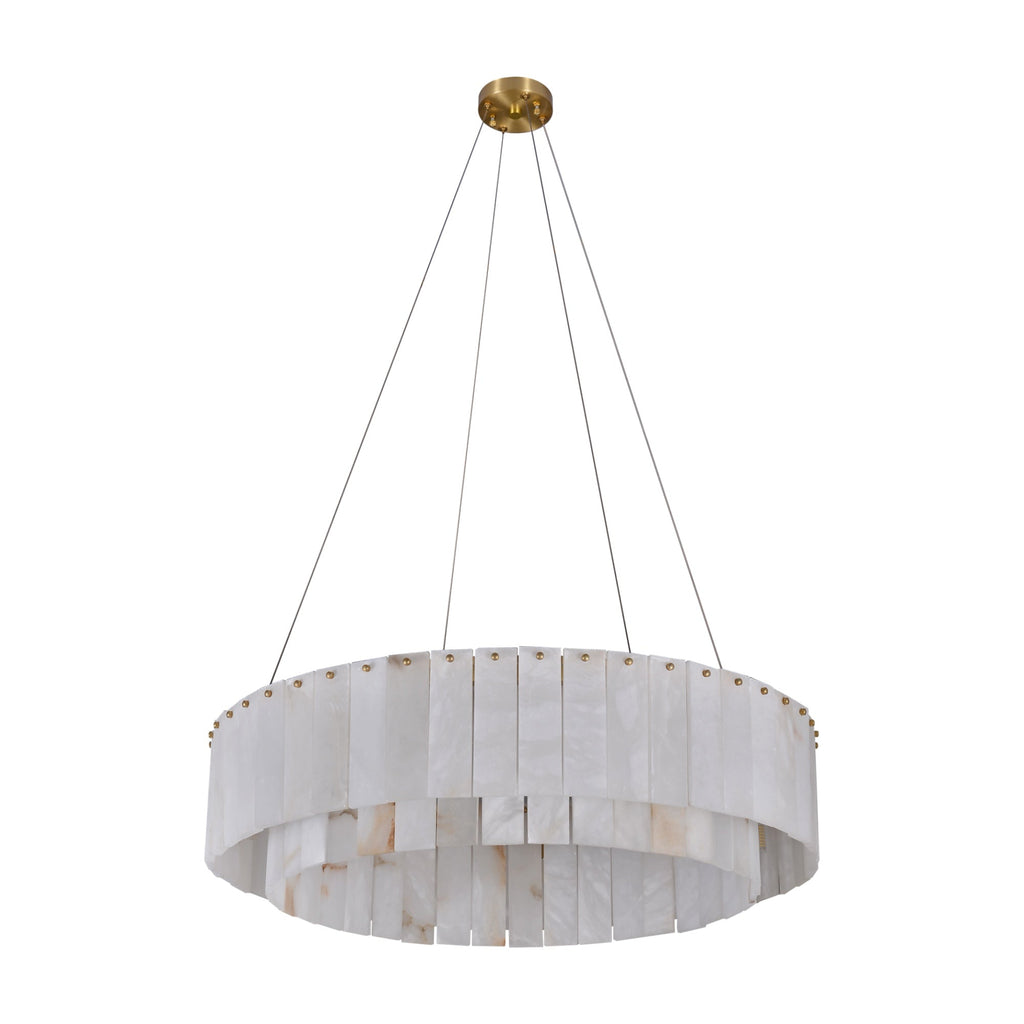 Alabaster Round Chandelier