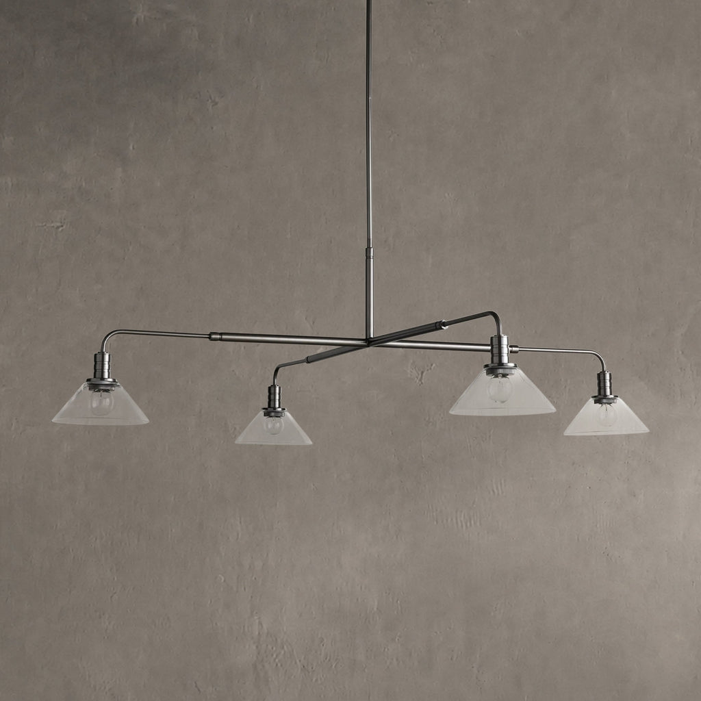 Torvane Glass Round Chandelier 30'' 52''