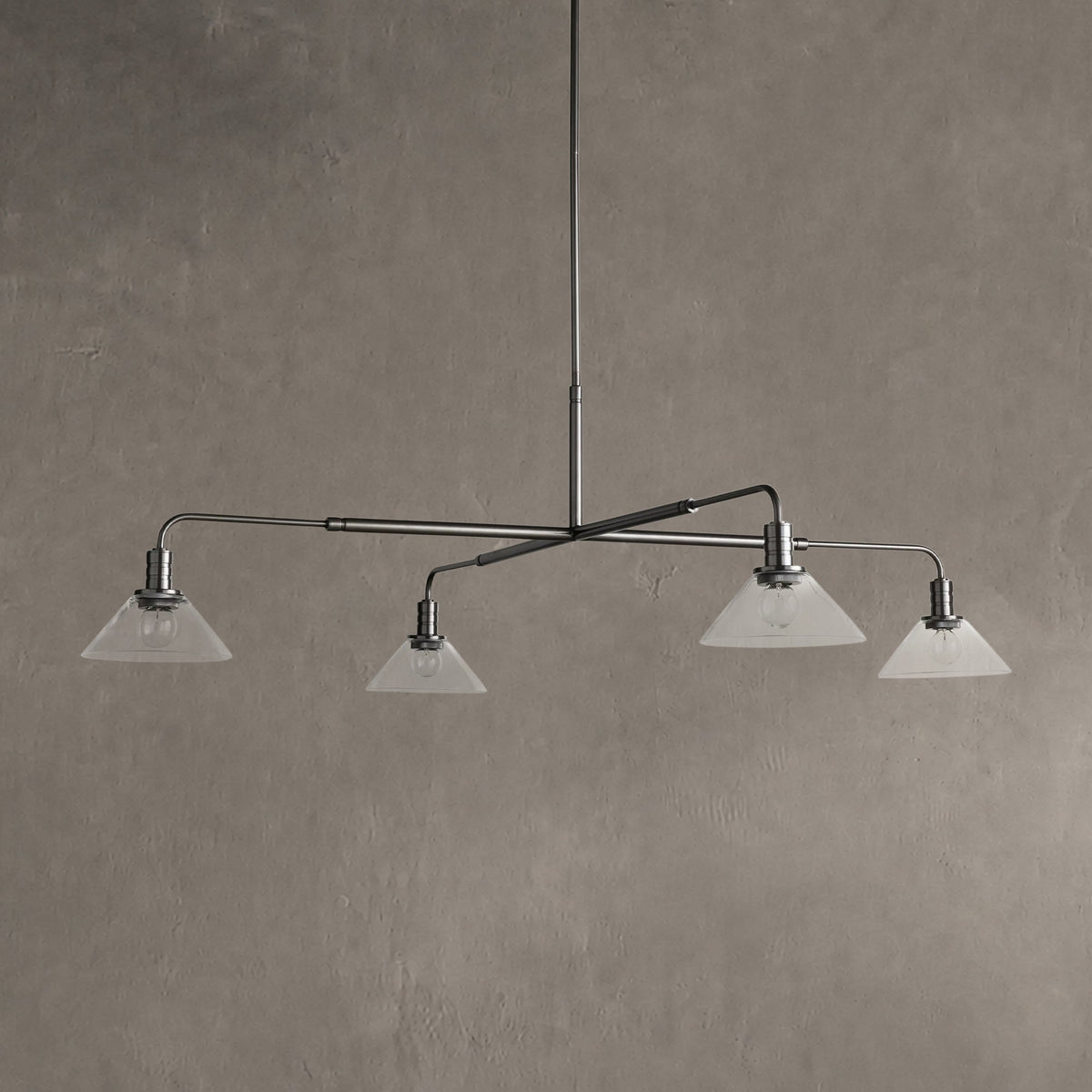 Torvane Glass Round Chandelier 30'' 52''
