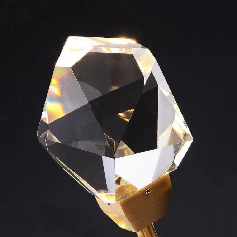 Zora Modern Faceted Crystal Chandelier For Living Room
