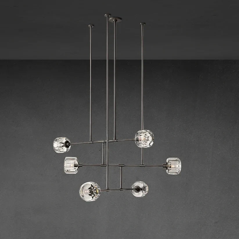 Demaket Mobile Round Chandelier 48" 62"