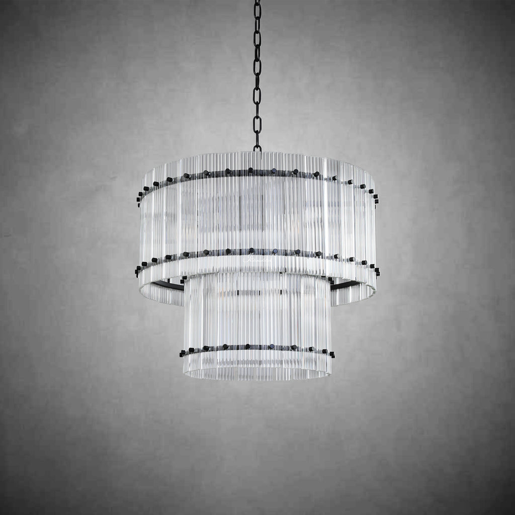 Sun Marcus 2-Tier Round Chandelier 22"