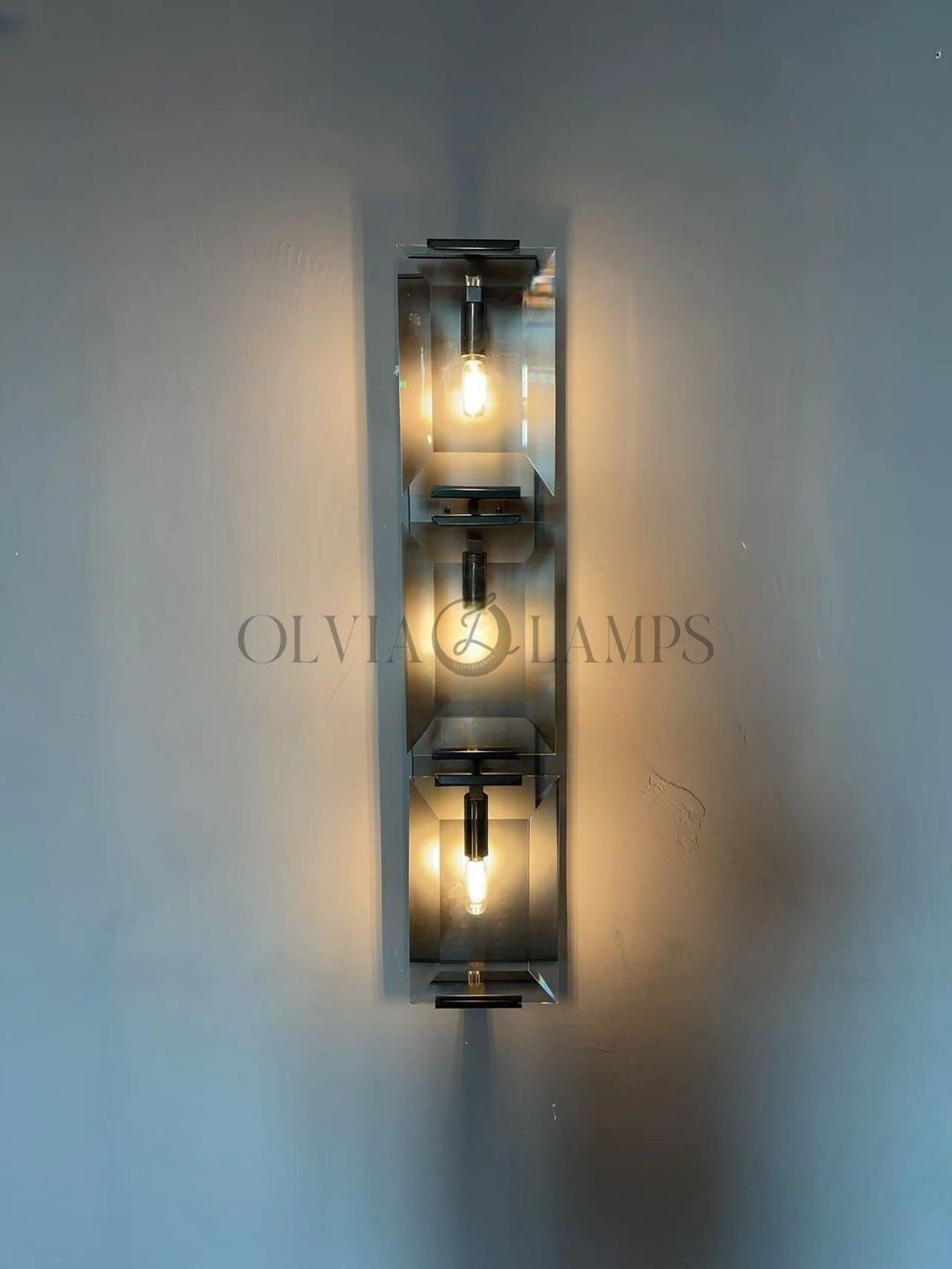Harlew Crystal Triple Wall Lamp