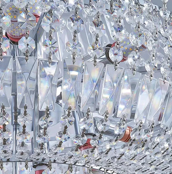 Extra Large Multi-layer Modern Light Luxury Crystal Chandelier for Living / Dining Room / Villa