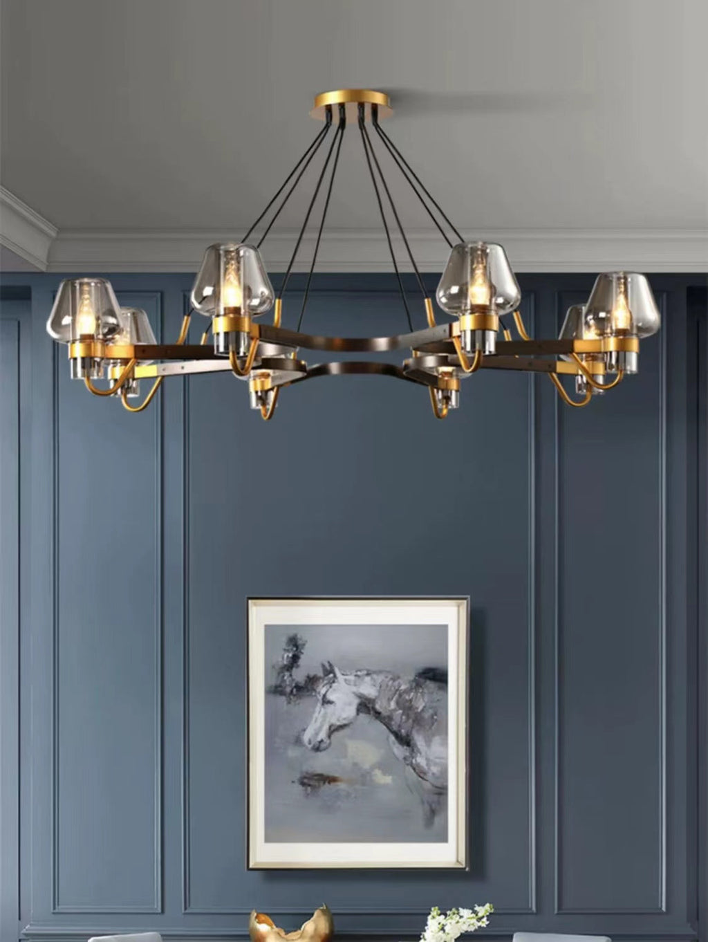 Brass,post-modern,industrial style, bulb, light luxury, 6 heads, glass, 8 heads,chandeliers, branch, pendants, Calmoxve, living room. bedroom, dining room, light,