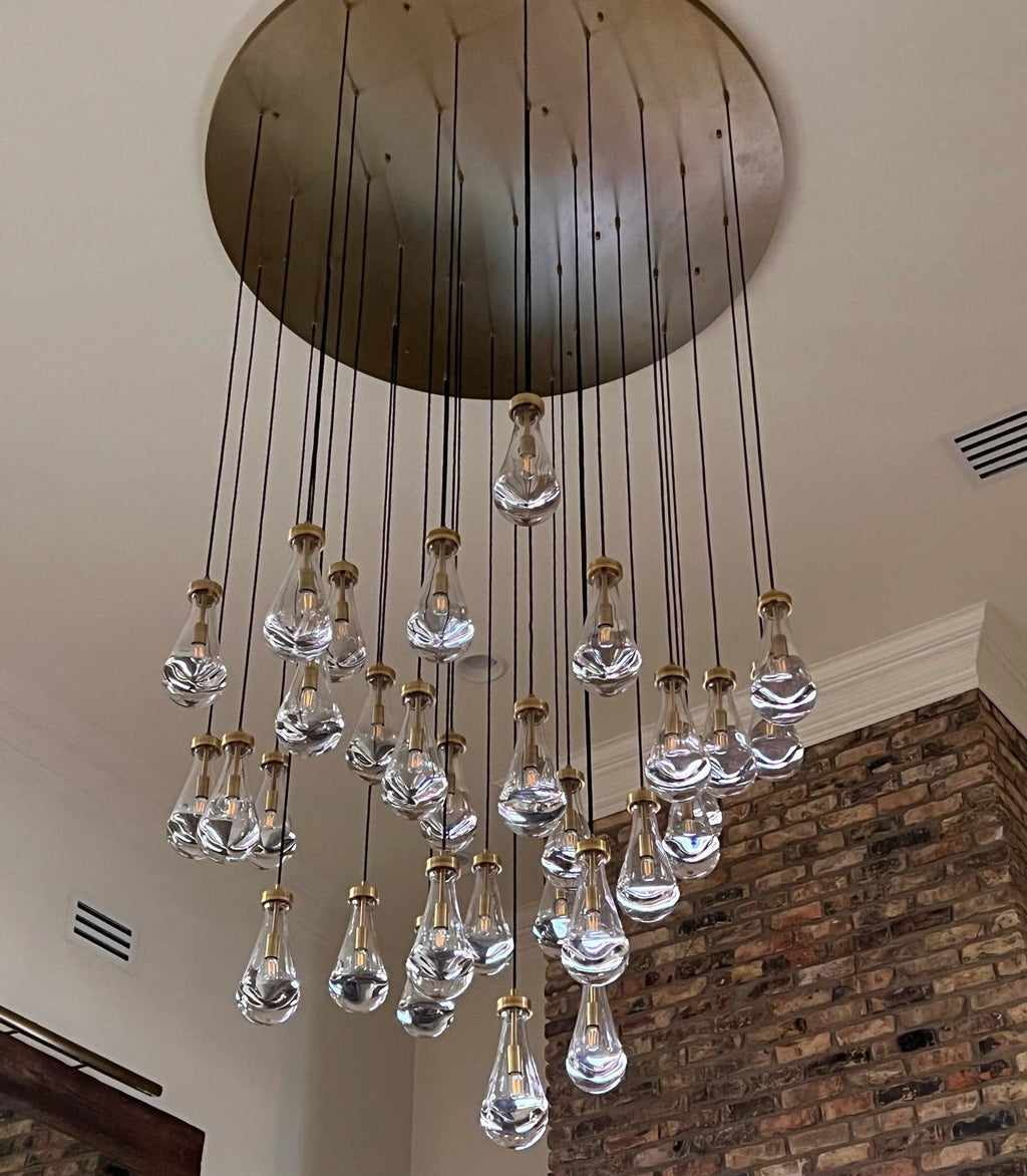 Raindrop Round Chandelier 18"