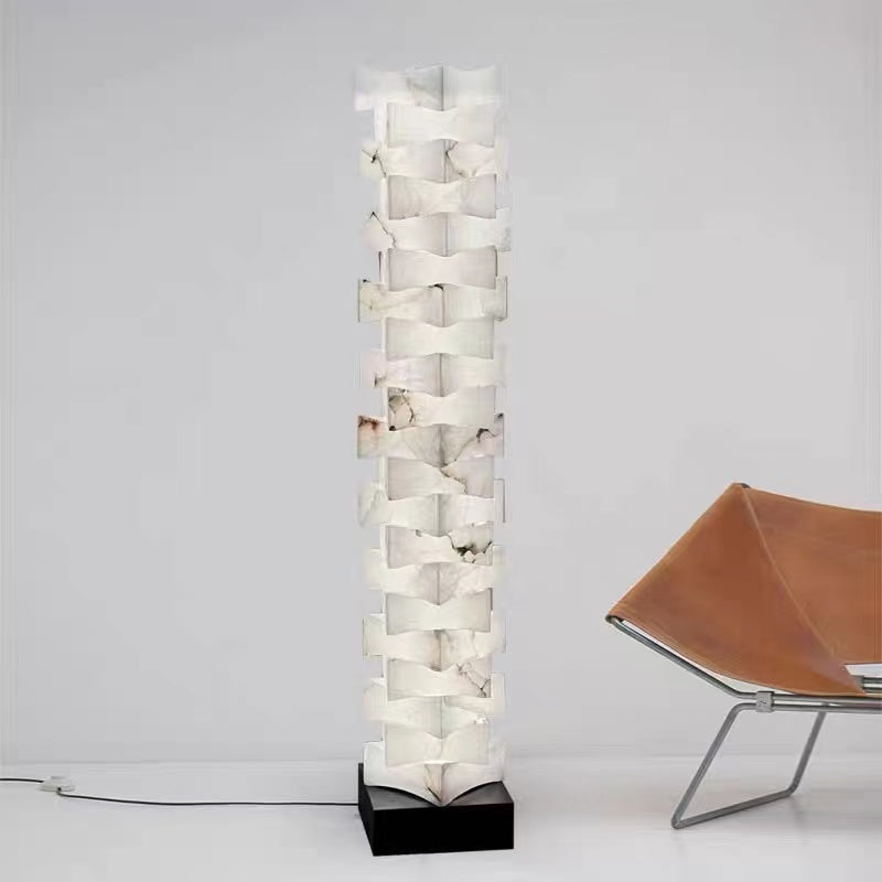 Spain Alabaster Floor Lamp, Bedroom and Living Room Standing Lamp