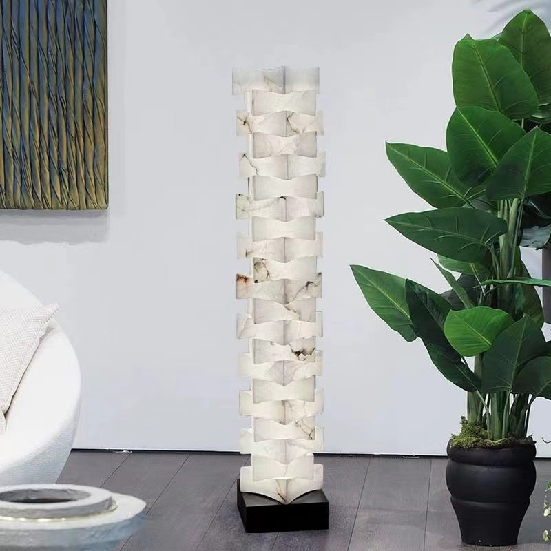 Spain Alabaster Floor Lamp, Bedroom and Living Room Standing Lamp