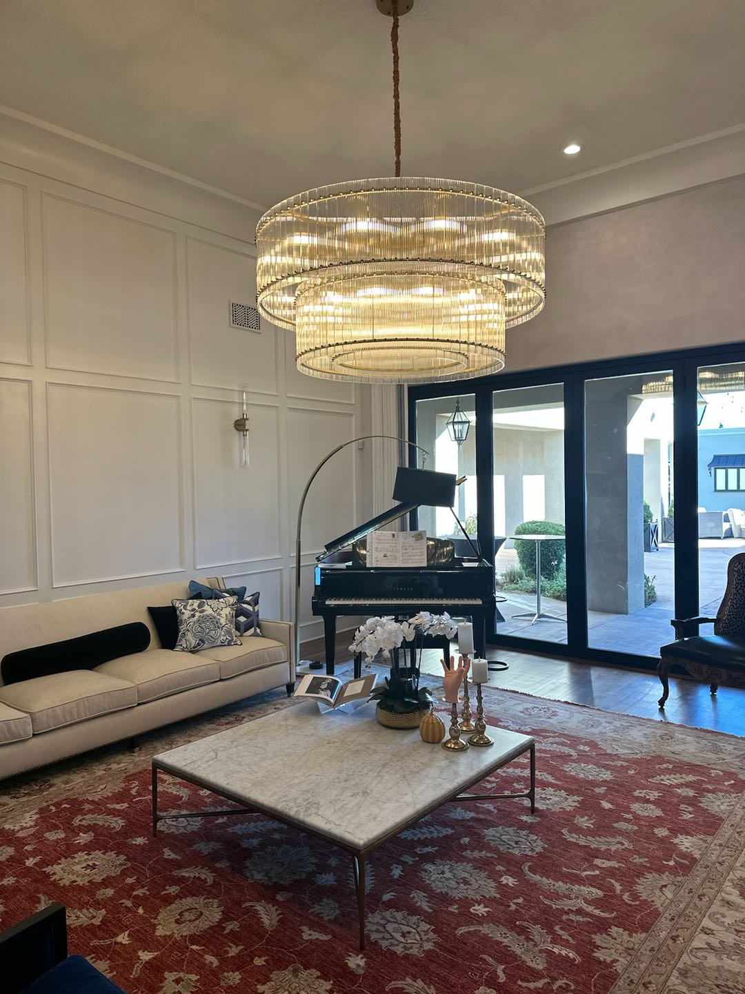 Sun Marcus 2-Tier Round Chandelier 48"