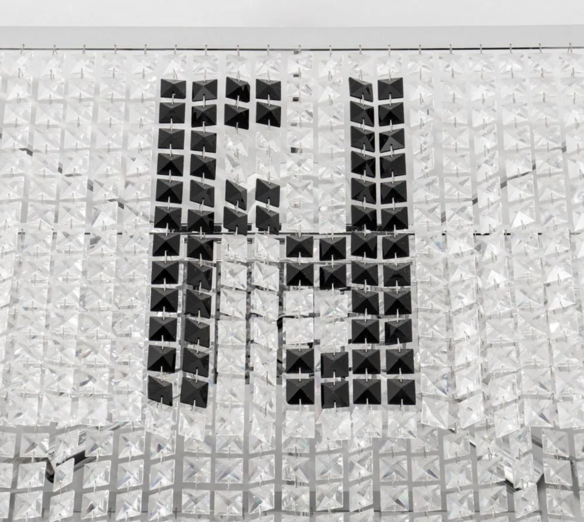 Crystal glass square chandelier