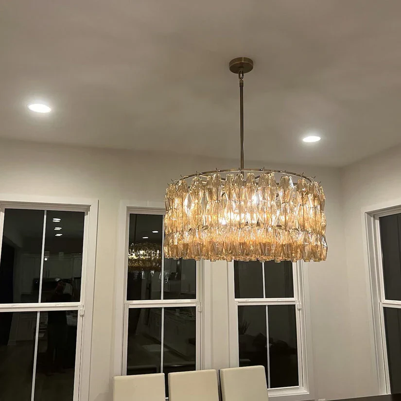 Chiaravalle Clear Glass Round Chandelier 37"47''62''