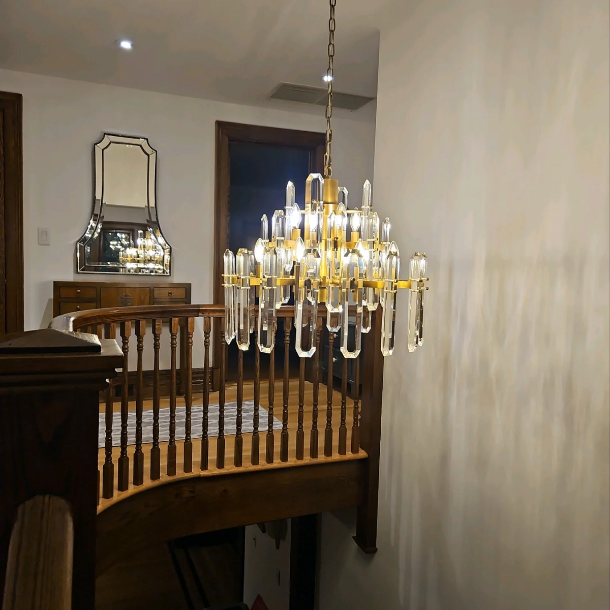Bonington Crystal Round Chandelier 24"36''48''