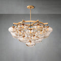 Cabrlet Clear Glass Round Chandelier 48"