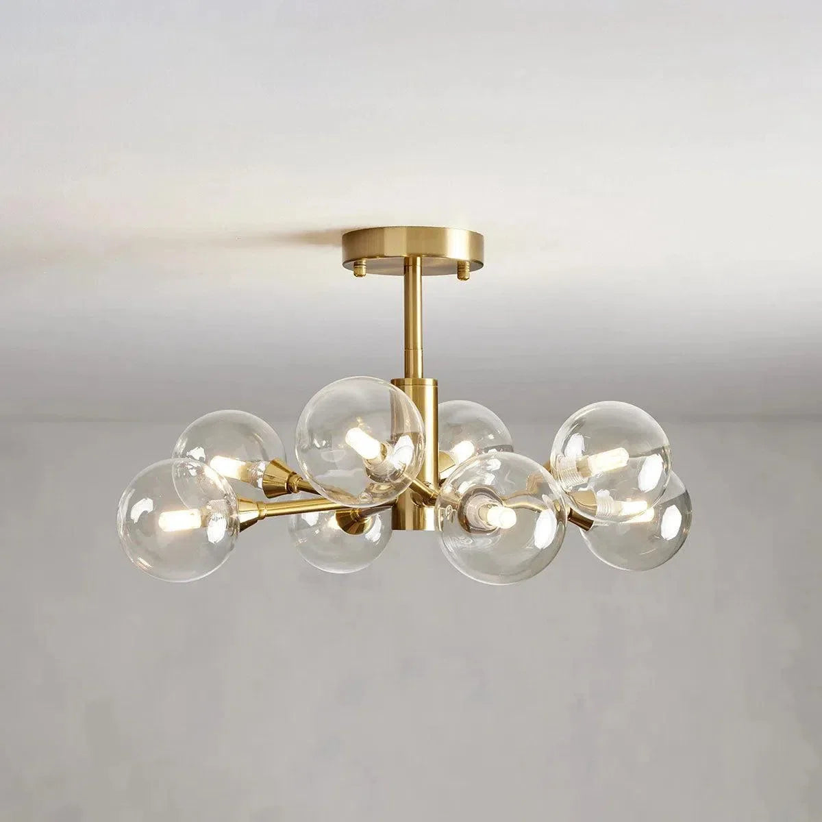 Apollo Modern Glass Ball Flushmount 20''36''47''