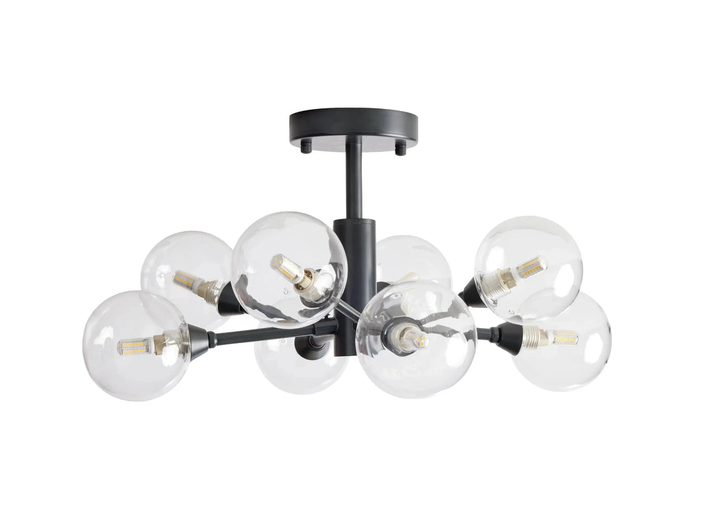 Apollo Modern Glass Ball Flushmount 20''36''47''
