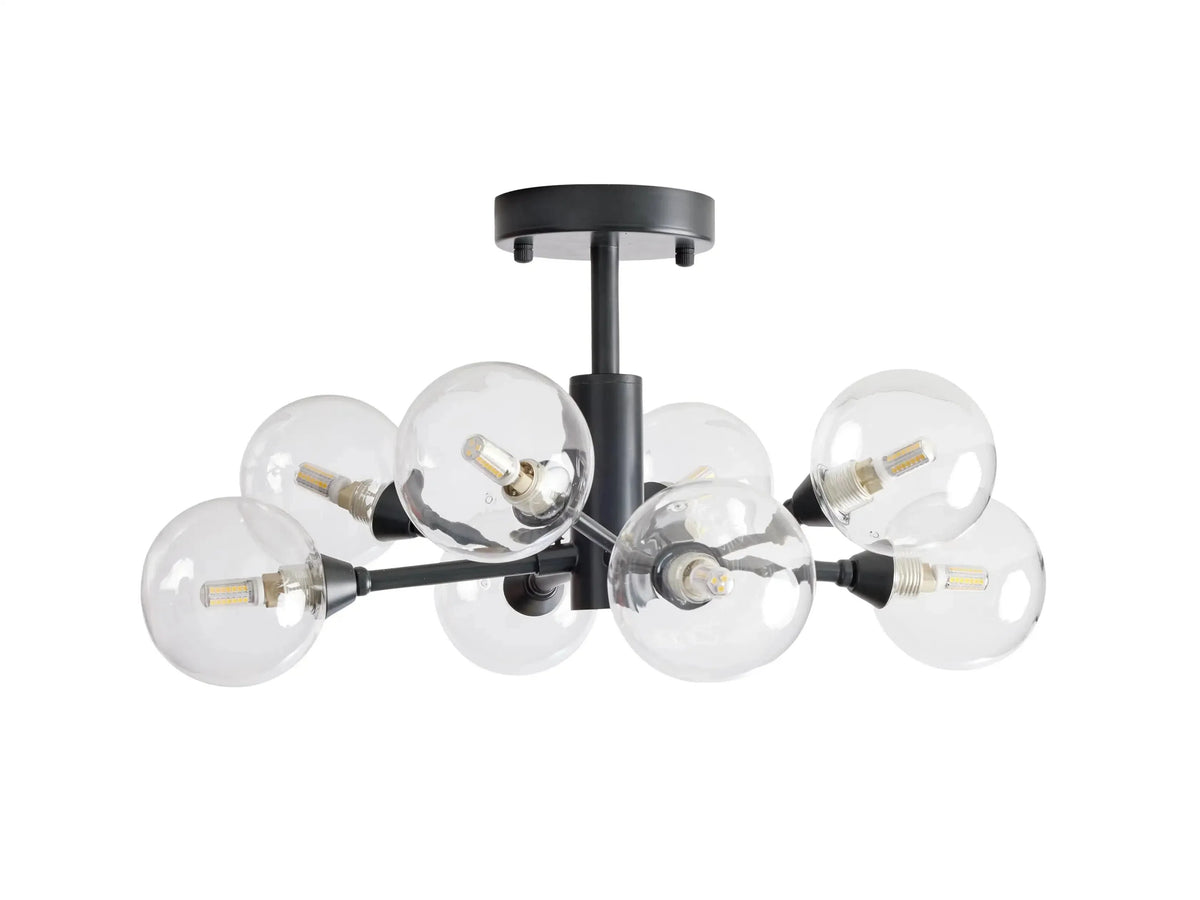 Apollo Modern Glass Ball Flushmount 20''36''47''