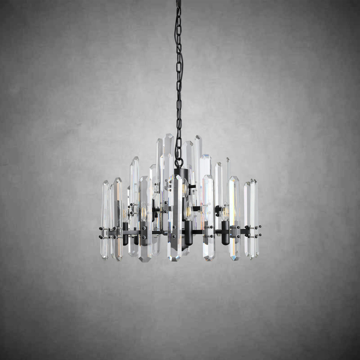 Bonington Crystal Round Chandelier 24"36''48''