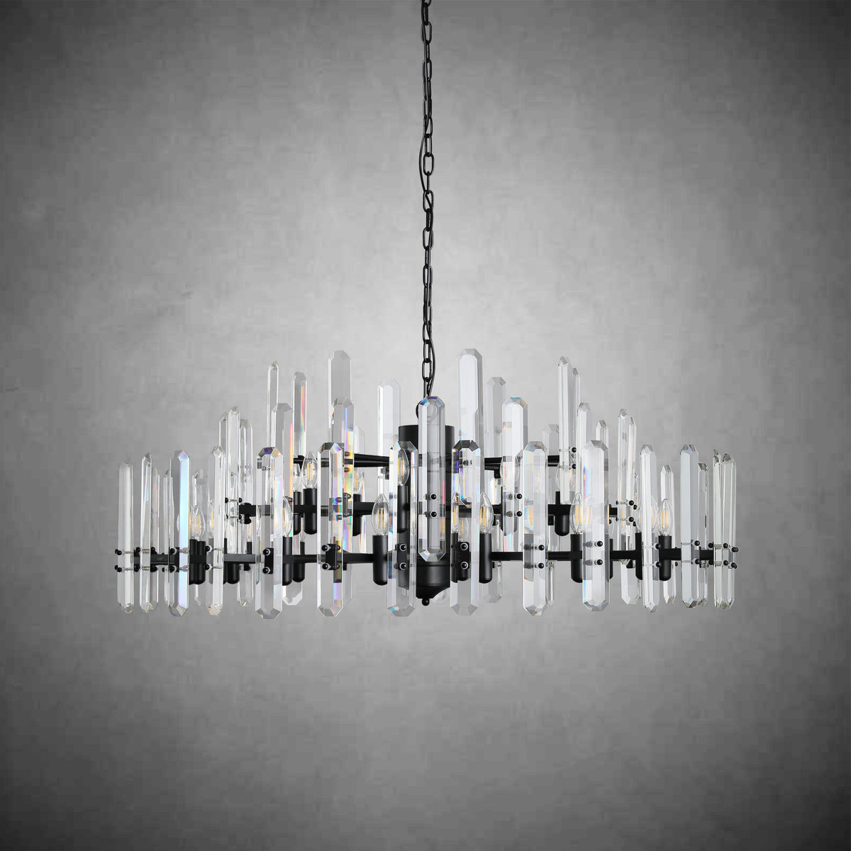 Bonington Crystal Round Chandelier 24"36''48''