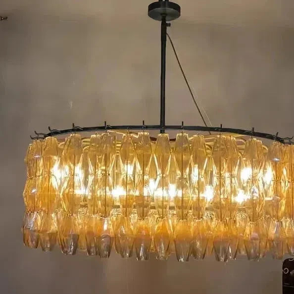Chiaravalle Clear Glass Round Chandelier 37"47''62''