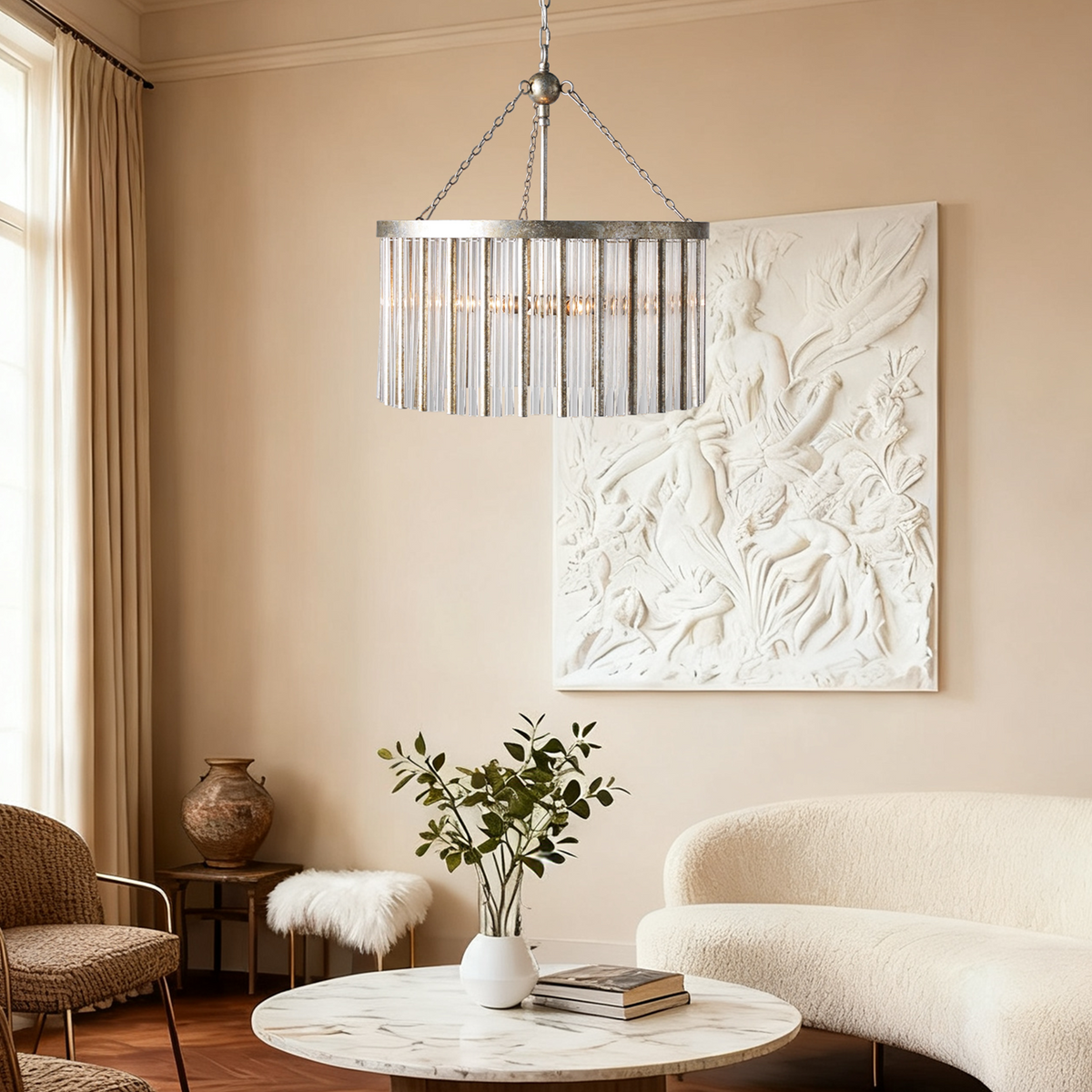 Alandra Round Chandelier 24"35"