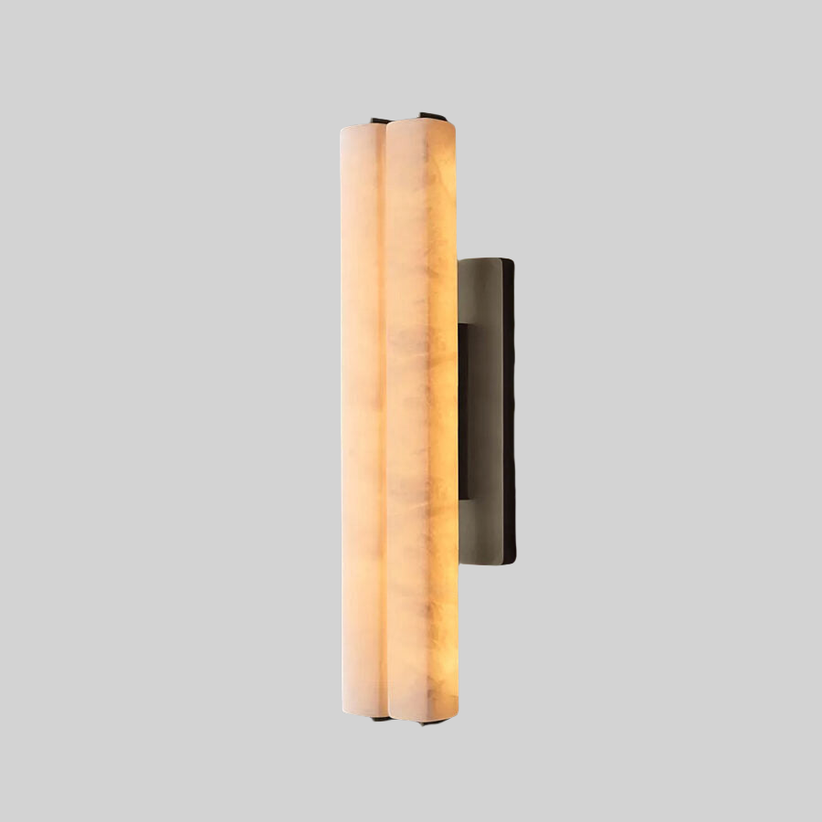 Auduban Alabaster Double Sconce