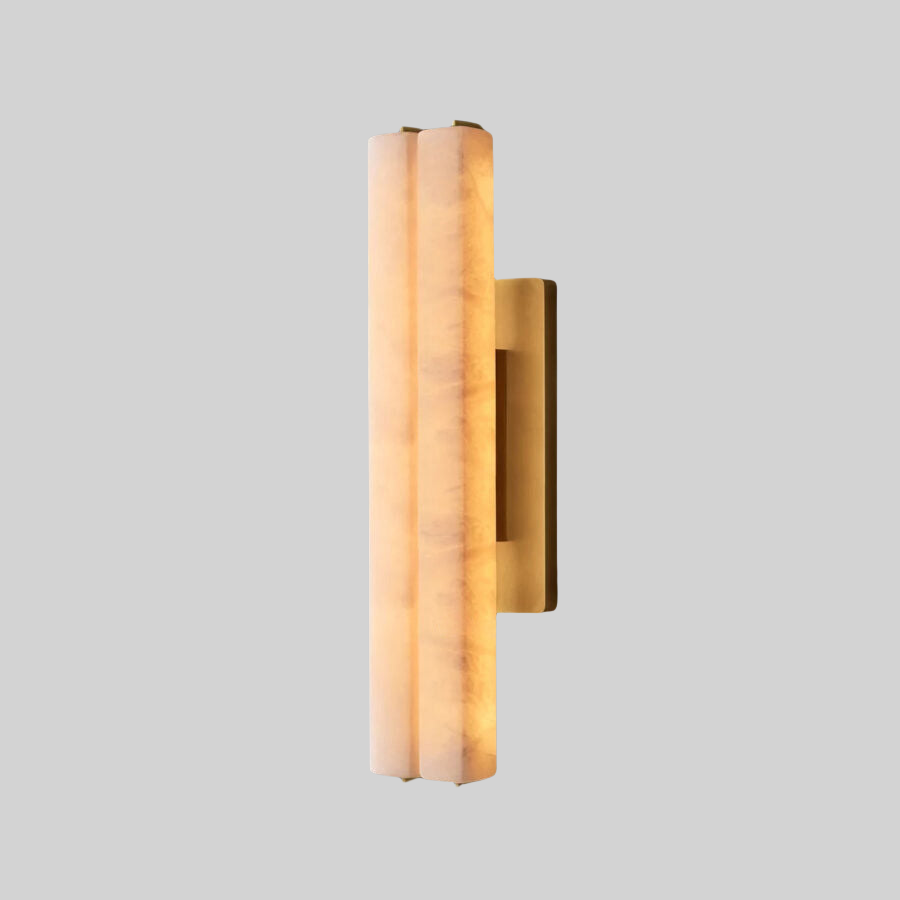 Auduban Alabaster Double Sconce