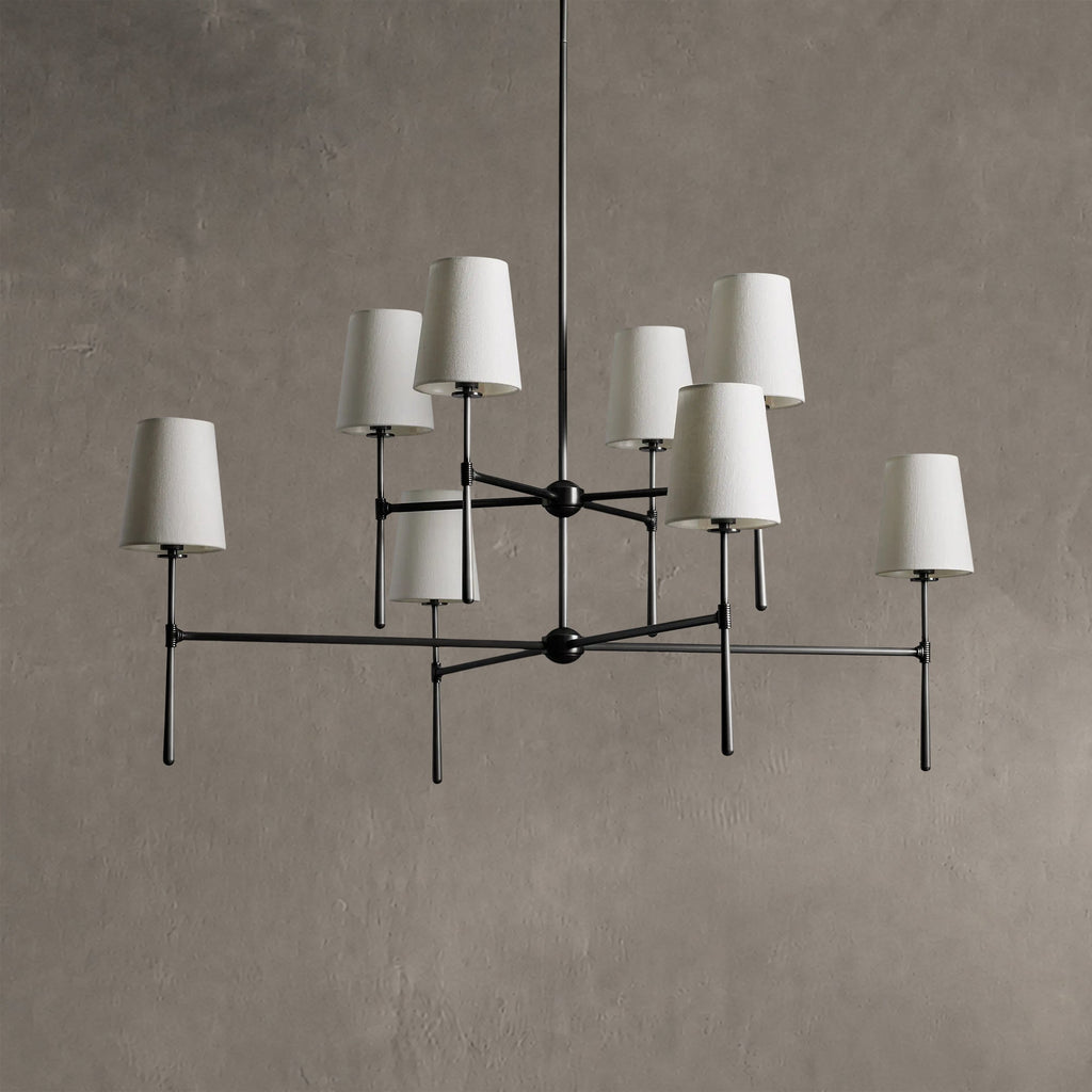 Rhovane 2-Tier Round Chandelier 48"