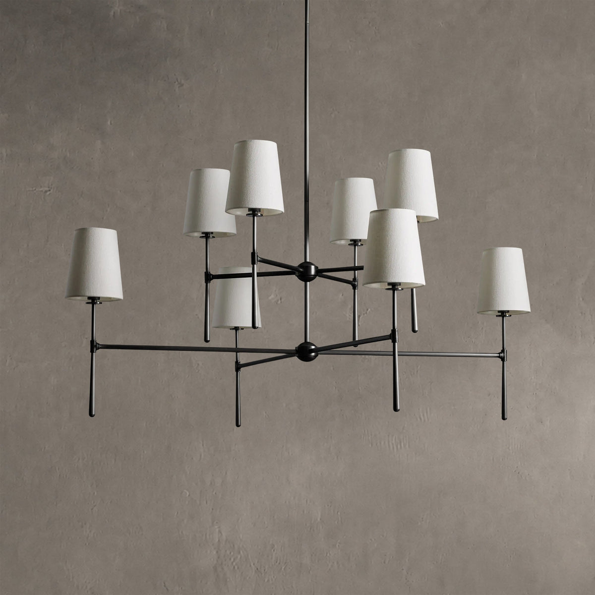 Rhovane 2-Tier Round Chandelier 48"