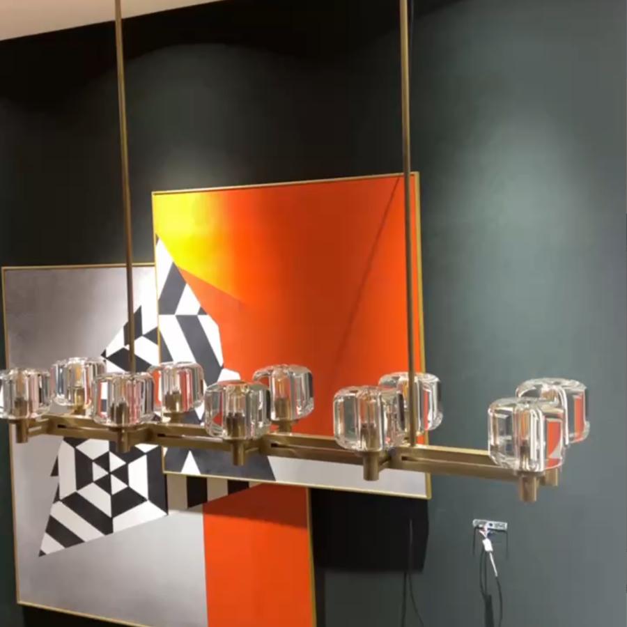 Demaket Double Linear Chandelier 54"72''