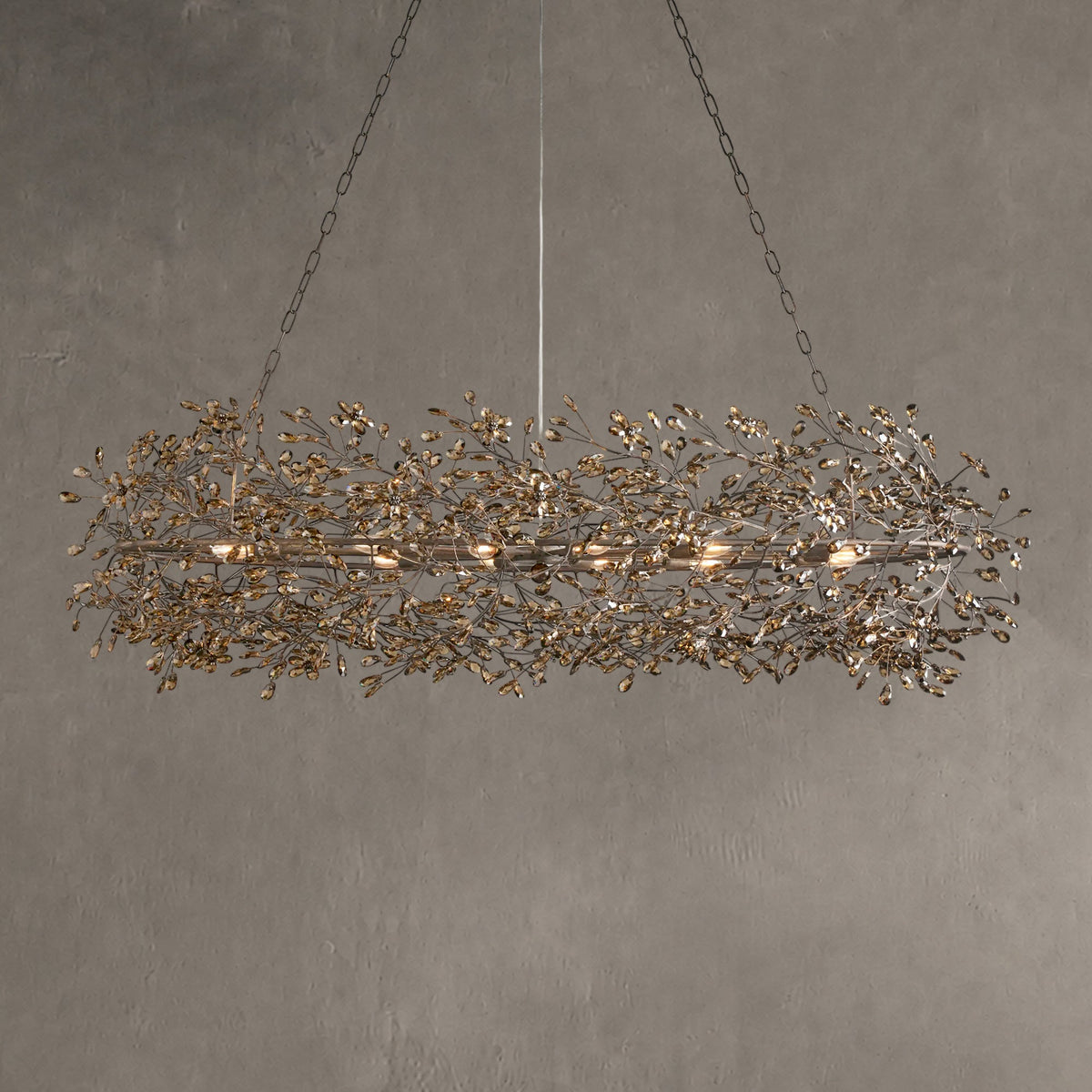 Roselle Oval Chandelier 62''74''