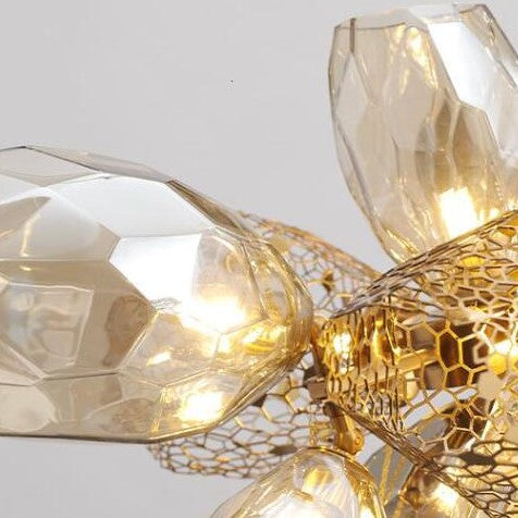 Modern Wine Glass Shape Chandelier Italian Light Luxury Light Fixture for Dining Room/Living Room