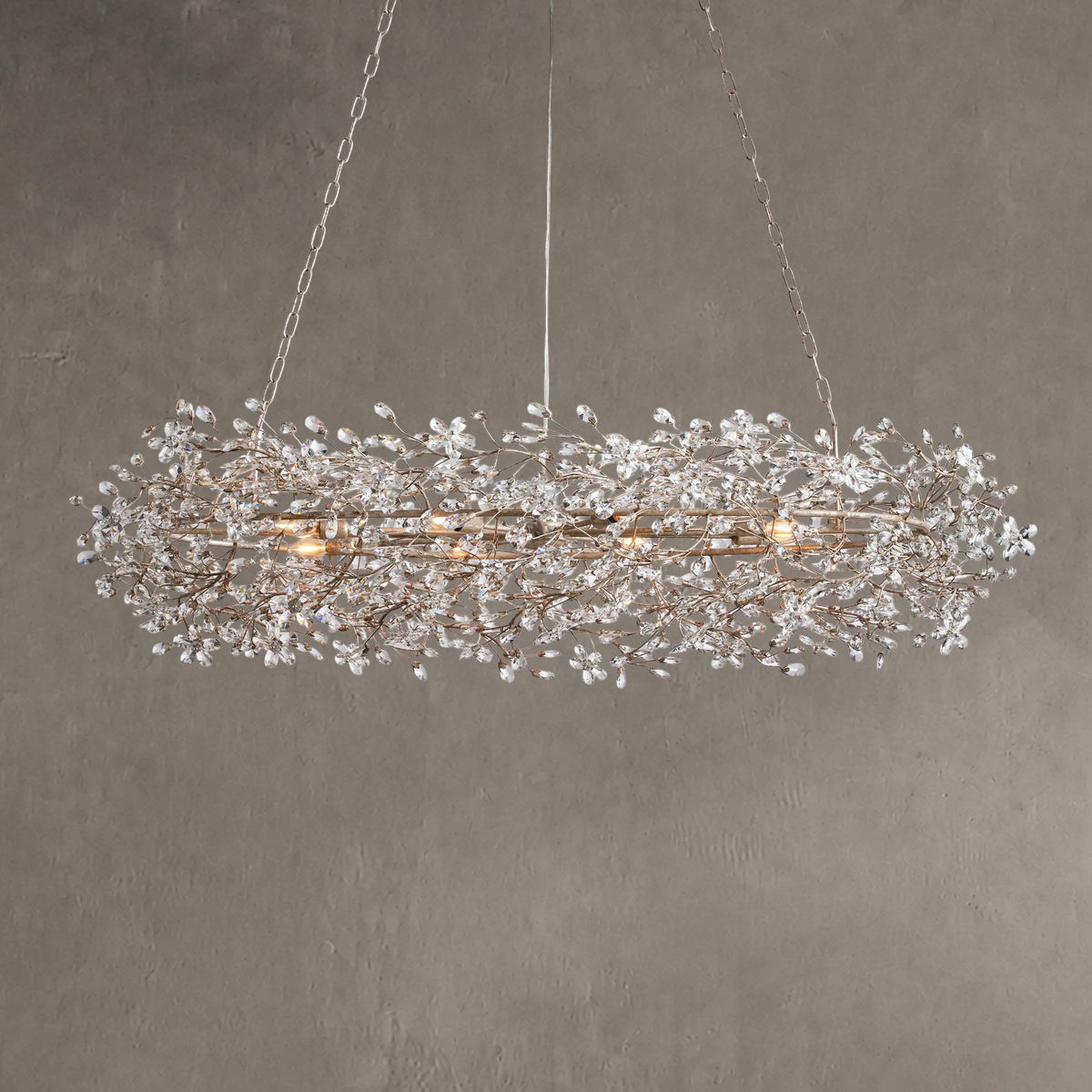 Roselle Oval Chandelier 62''74''