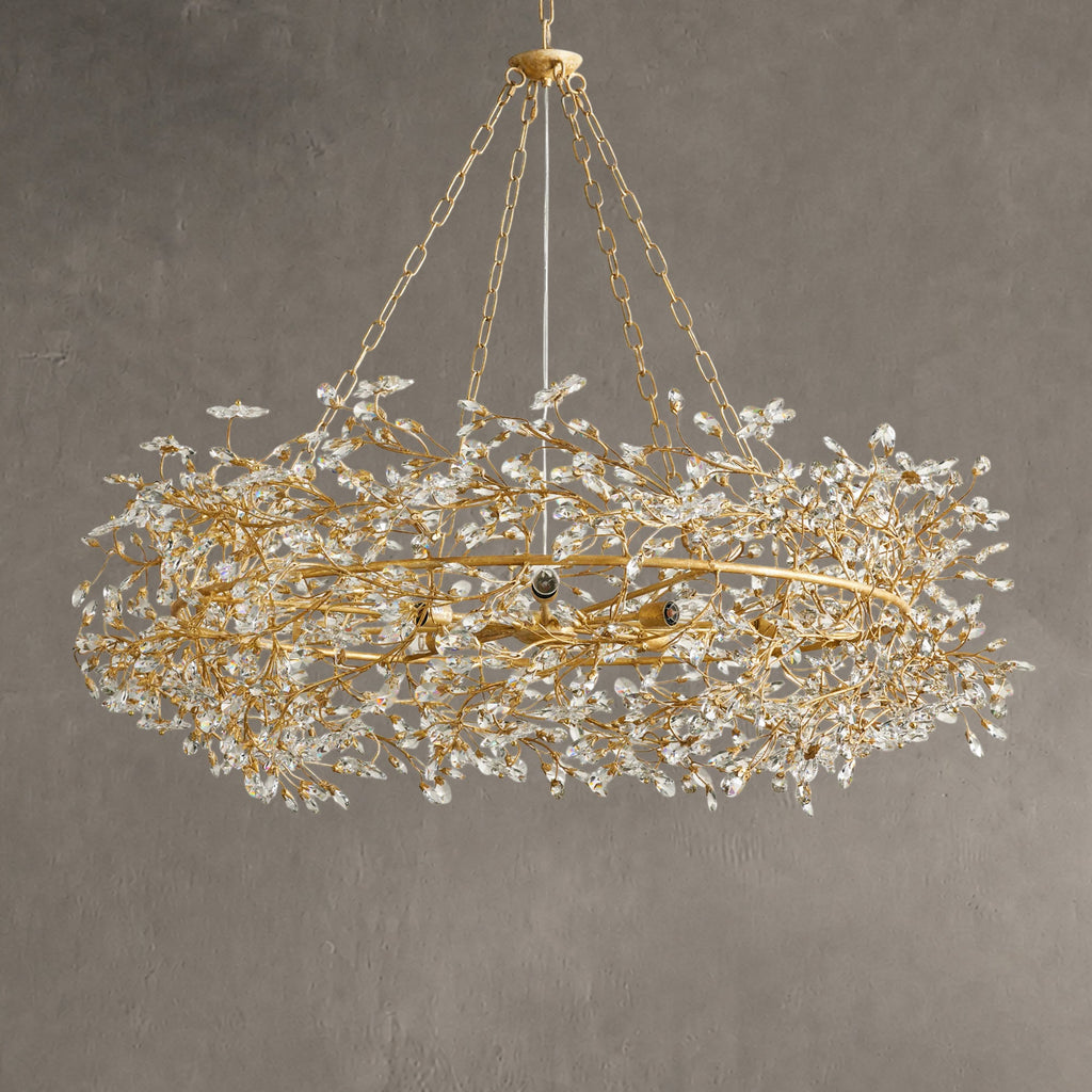 Roselle Crown Chandelier 39" 48" 60"