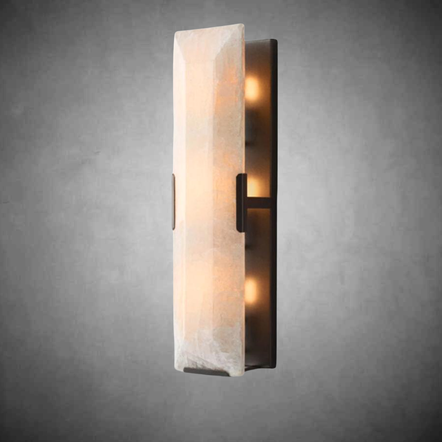 Harlew Calcite Linear Sconce